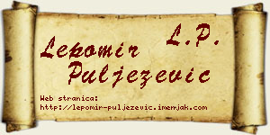 Lepomir Puljezević vizit kartica